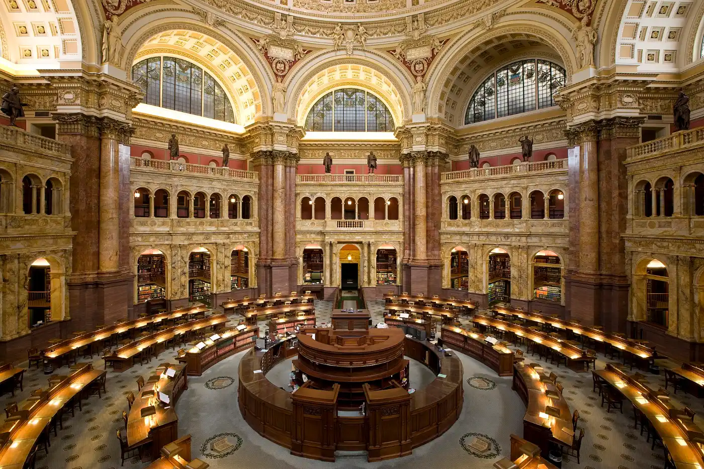 A library reading room